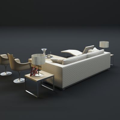 现代沙发茶几组合