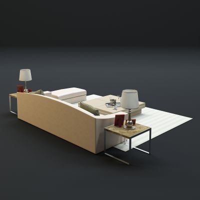 现代沙发茶几组合