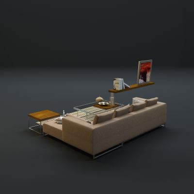 现代沙发茶几组合