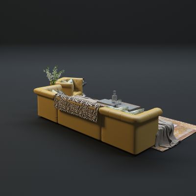 现代沙发茶几组合