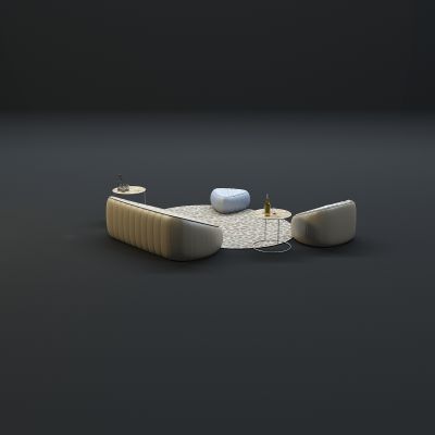 现代沙发茶几组合