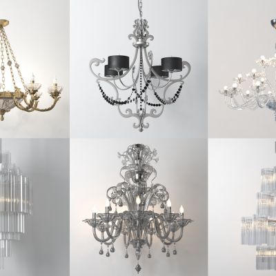 现代灯具，灯，吊灯，水晶灯，欧式吊灯，简欧吊灯，灯具组合