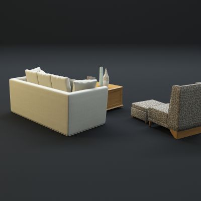 现代沙发茶几组合