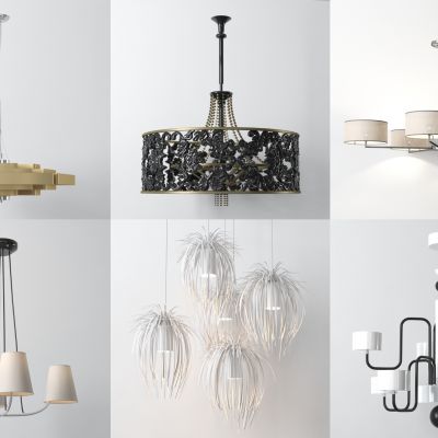 现代灯具，灯，吊灯，水晶灯，欧式吊灯，简欧吊灯，灯具组合