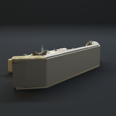 现代沙发茶几组合3D模型