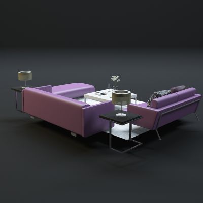 现代沙发茶几组合