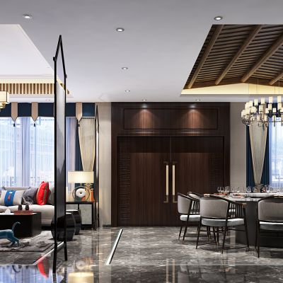 新中式餐饮大包厢