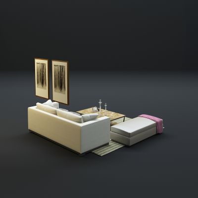 现代沙发茶几组合