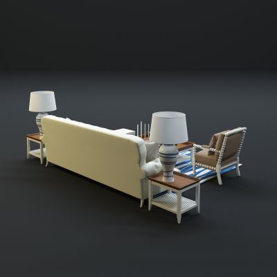 现代沙发茶几组合