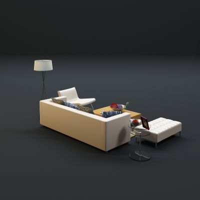 现代沙发茶几组合