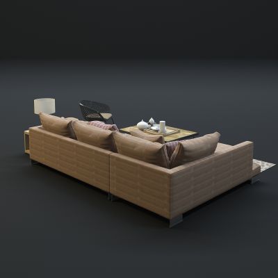 现代沙发茶几组合