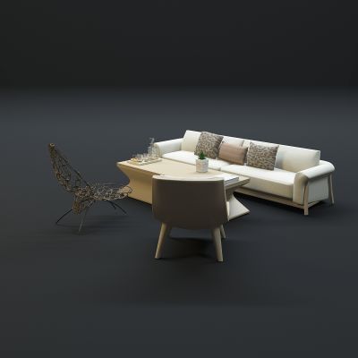 现代沙发茶几组合