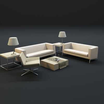 现代沙发茶几组合