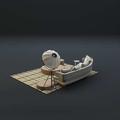 现代沙发茶几组合