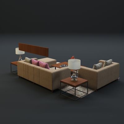 现代沙发茶几组合