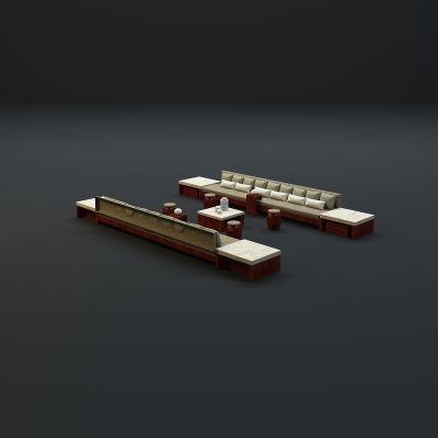 现代沙发茶几组合