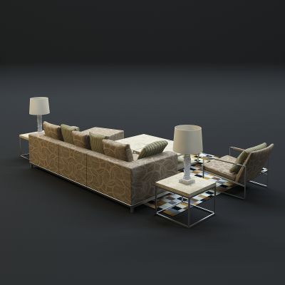 现代沙发茶几组合