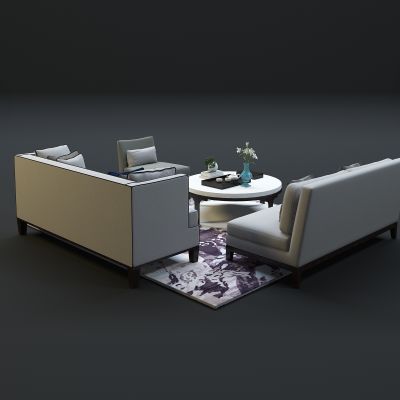 现代沙发茶几组合