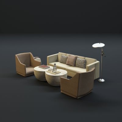 现代沙发茶几组合