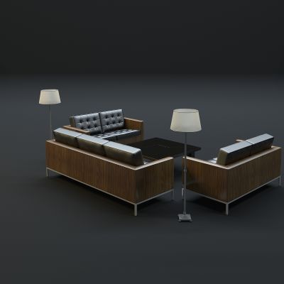 现代沙发茶几组合