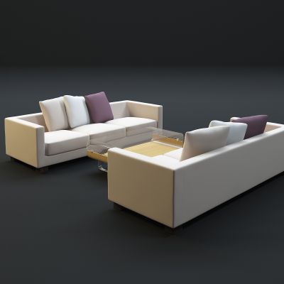  现代沙发茶几组合