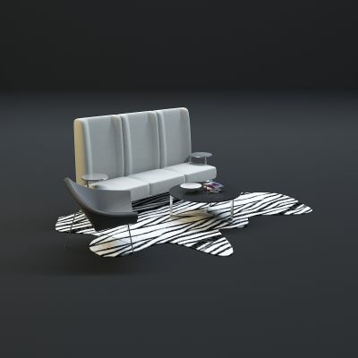 现代沙发茶几组合