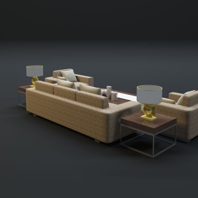  现代沙发茶几组合