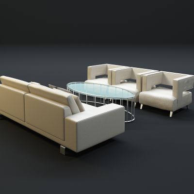 现代沙发茶几组合