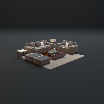 现代沙发茶几组合