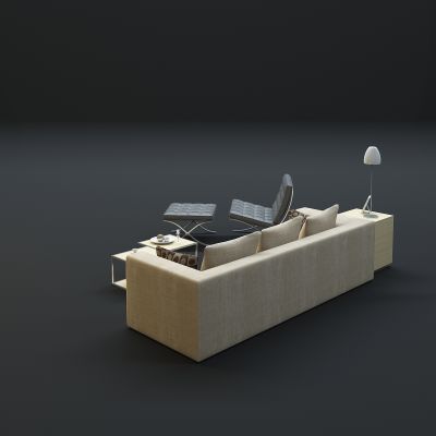 现代沙发茶几组合