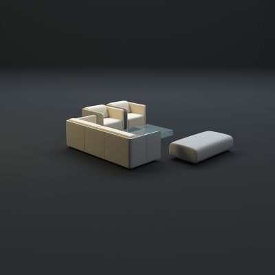  现代沙发茶几组合