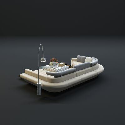 现代沙发茶几组合