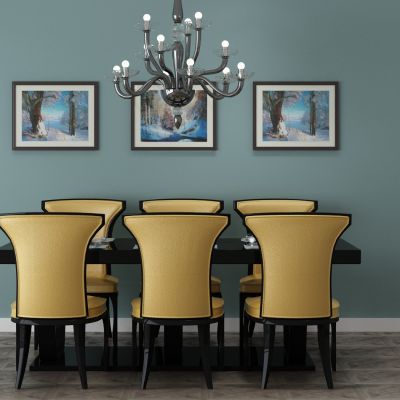 现代家居组合，饰品，沙发柜子挂画