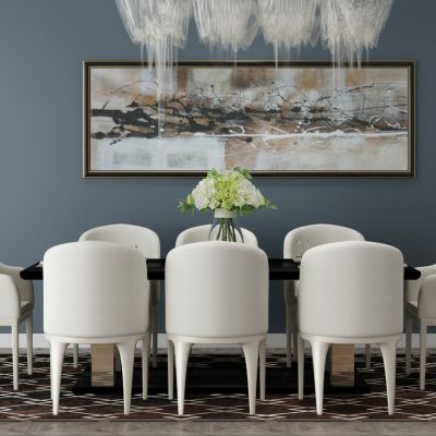 现代家居组合，饰品，沙发柜子挂画