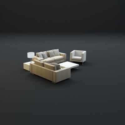  现代沙发茶几组合