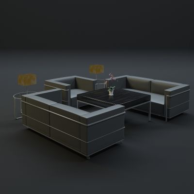 现代沙发茶几组合