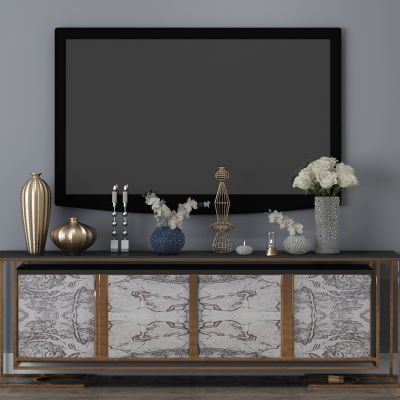 现代家居组合，饰品，沙发柜子挂画