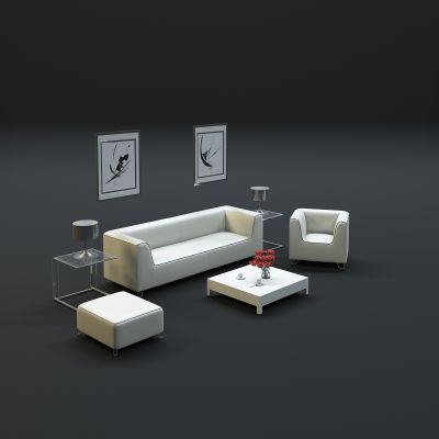 现代沙发茶几组合