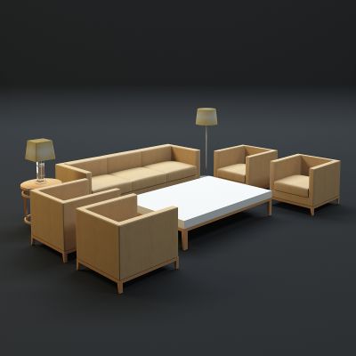 现代沙发茶几组合