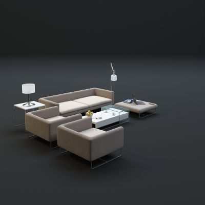 现代沙发茶几组合