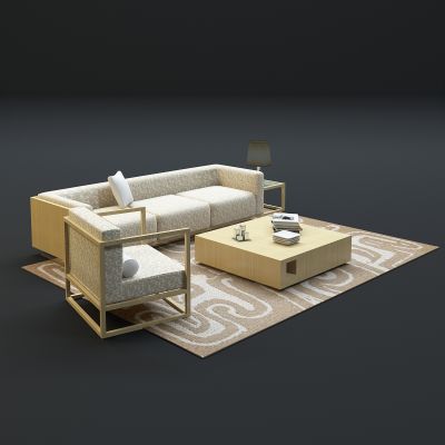 现代沙发茶几组合