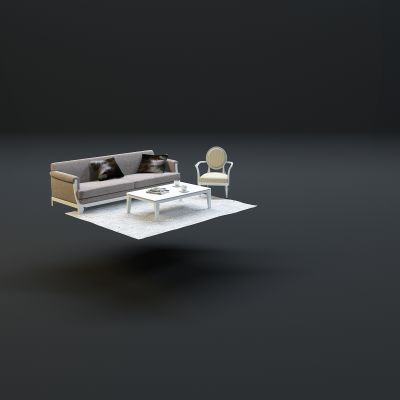 现代沙发茶几组合
