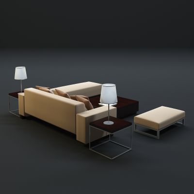 现代沙发茶几组合