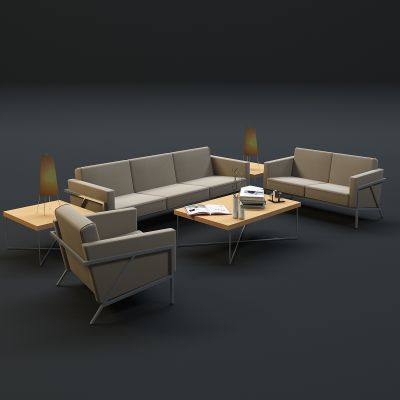  现代沙发茶几组合