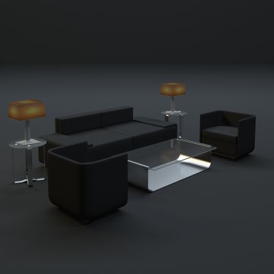 现代沙发茶几组合