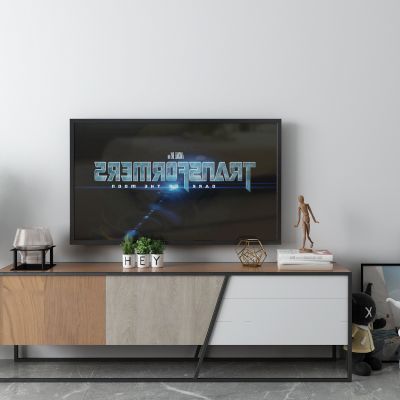 北欧电视柜 盆栽 挂画