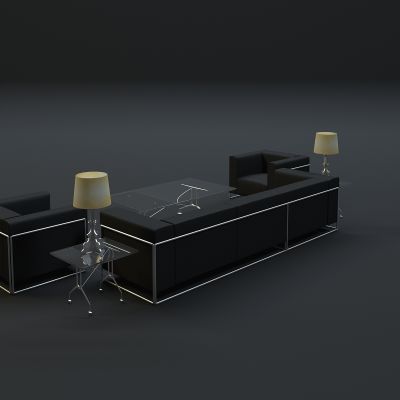 现代沙发茶几组合