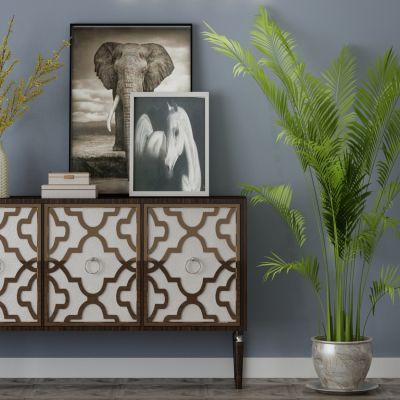 现代家居组合，饰品，沙发柜子挂画