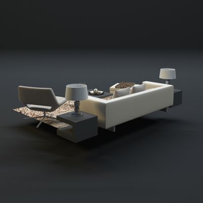 现代沙发茶几组合