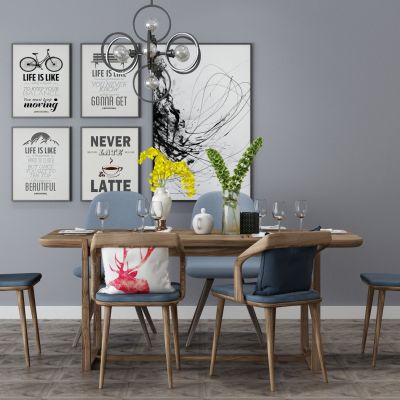 现代家居组合，饰品，沙发柜子挂画